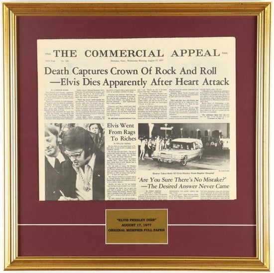 Elvis Presley 1977 "The Commercial Appeal" 09-038 – BarterPay Online ...