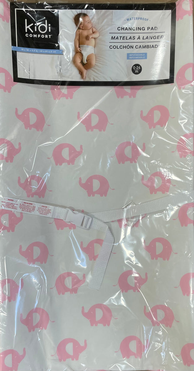 KidiComfort Change Pad Pink Elephant