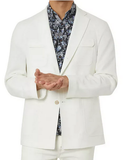 White Tallia Textured Sport Coat  50R