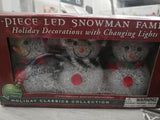 LED Snowman Family