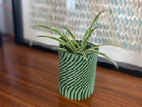 Small Twist Vase - Dark Green