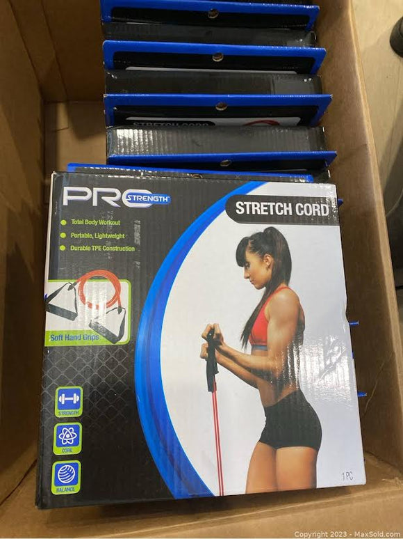 Pro Strength Stretch Cord packages.