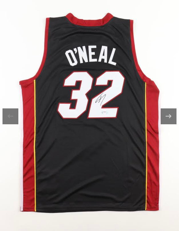 Shaquille O'Neal Signed Miami Heat Authentic Mitchell & Ness Jersey