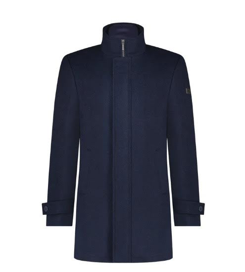 A Fish Named Fred Fennel Neck Coat  Navy Colour  46R