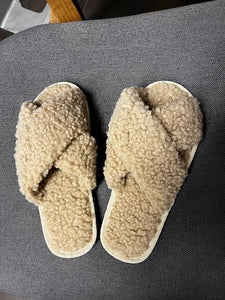 Slippers Tan  Size 38-39