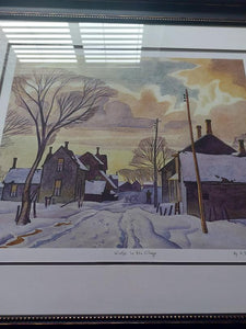 "Winter in the Village" by A J Casson