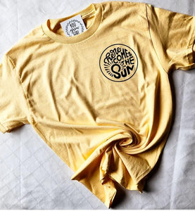 Here Comes the Sun- Soft YellowTshirt   XLarge