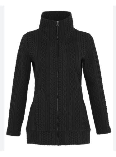 Dolcezza car coat in black  xtra small