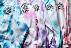 Here Comes the Sun- Tie Dye  Crewneck Sweather   Small