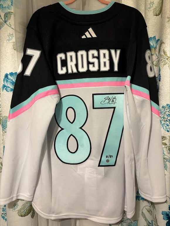 Sidney Crosby Signed 2023 NHL All-Star Eastern Conference Adidas Authentic Jersey W/ Fight Strap