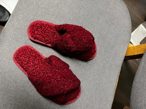 Slippers Burgundy  Size 40-41