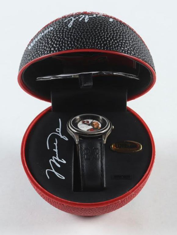 Michael Jordan Commemorative Watch with Basketball Display Case