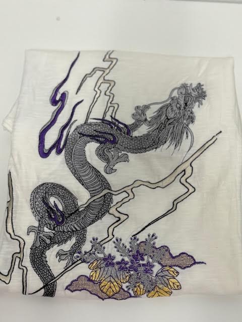 Japanese Embroidered Long Sleeve Tshirt   Large