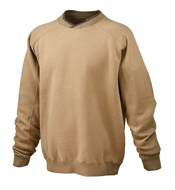 Crossover Crewneck Sweatshirt - Tan -XX Large