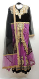 #9 Heavy Embroidered Velvet and Crepe 3 Pice Suit  Medium