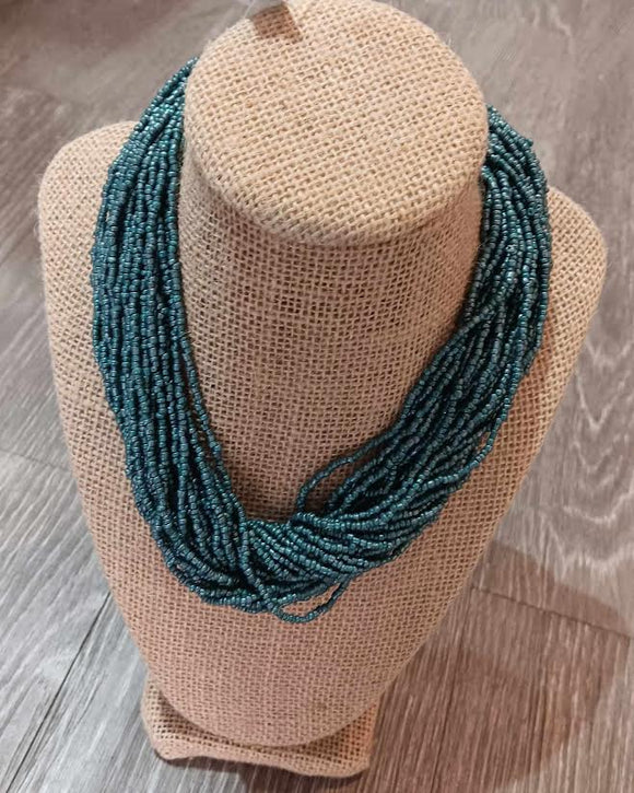 Costume Necklace - Teal