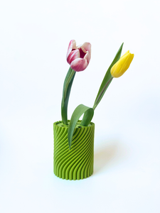 Small Twist Vase - Light Green