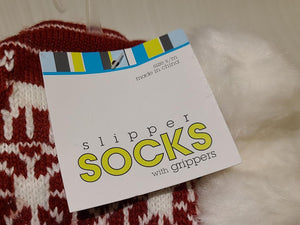 Gripper Socks Christmas Red