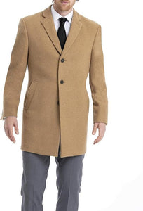 Calvin Klein Wool Blend Coat | Camel  Size 42R