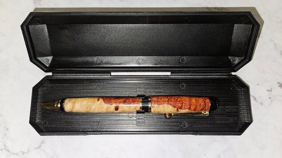 Olmsted Ballpoint Pen in Ambonyna Burl