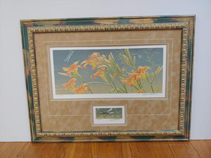 Dragonfly and Lillies  by Robert Bateman