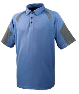 Bahama Golf Shirt Blue and Black  Mens Medium