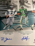 Eagles "QB Legends" 16x20 Photo Signed by (4) with Michael Vick, Donovan McNabb, Randall Cunningham & Ron Jaworski (JSA)