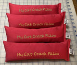 MY CAT CRACK BODY PILLOW - PREMIUM CATNIP - EMBROIDERED CAT TOY