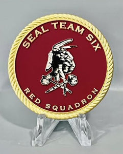 Robert J. O’Neill LE U.S. Navy SEAL Team Six Red Squadron Challenge Coin  Limited Edition # / 911