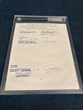Pete Rose Signed "Banned from Baseball" Document (Beckett)  Notarized with signature and State of Nevada Seal