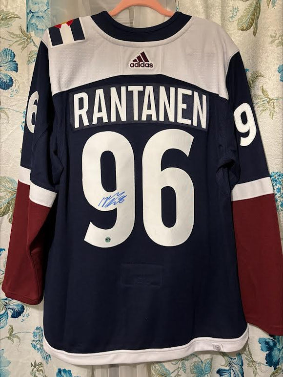 Mikko Rantanen #96  Signed Colorado Avalanche Assistant Captain  Authentic Adidas Retro Reverse Jersey w/Fight Strap