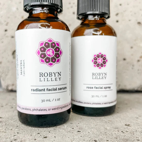 Radiant Facial Serum & Rose Facial Spray Duo