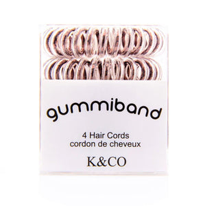 Box of 4 Gummiband Hair Cords, Hair Ties