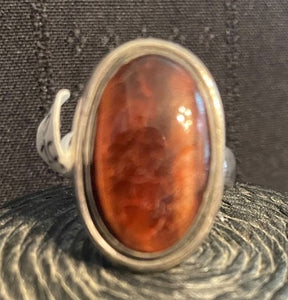 Gemstone set in Sterling Silver Size 9  Ring