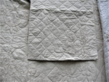 Ivory Pearl Braid quilt- Twin Size