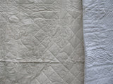Ivory Pearl Braid quilt- Twin Size