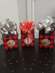 Little Gift Box - Red and Black Check