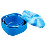 Lunchbots Nested Bowl Set Bitty - Blue/blue Swirl