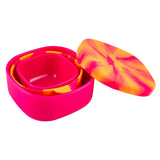 Lunchbots Nested Bowl Set Bitty - Pink/Orange Swirl