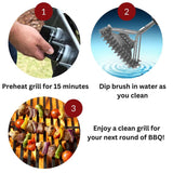 Valore 16″ Bristle Free BBQ Grill Brush and Scraper