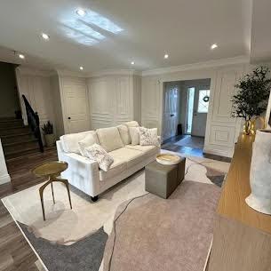 Grayson White 3 Seater Sofa