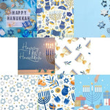 Swedish Dishcloth Holiday Cards - Happy Hanukkah
