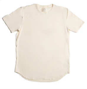 basic flow short sleeve t-shirt  natural  size -  xxlarge