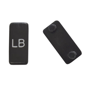 Indicator "Lb" Black With White 25/Pack