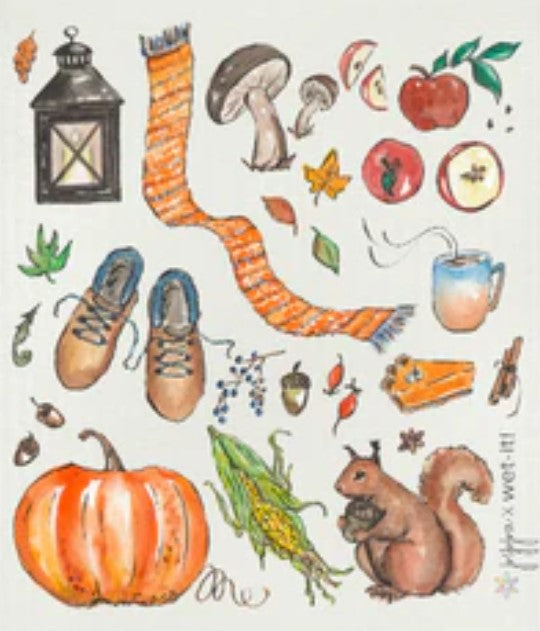 Autumn Glow Wet-it! Swedish Sponge Cloth