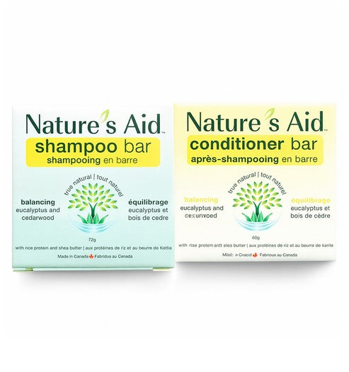 Balancing Nature's Aid Shampoo and Conditioner Bar Set