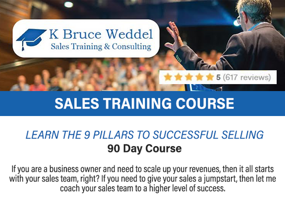 Bruce Weddel Sales Training Course (SALE ENDS NOV 24th)