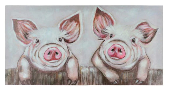 2 Little Pigs Canvas Print