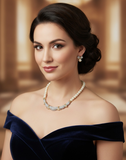 Classic Swarovski Pearl & Crystal Necklace Set
