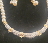 Classic Swarovski Pearl & Crystal Necklace Set